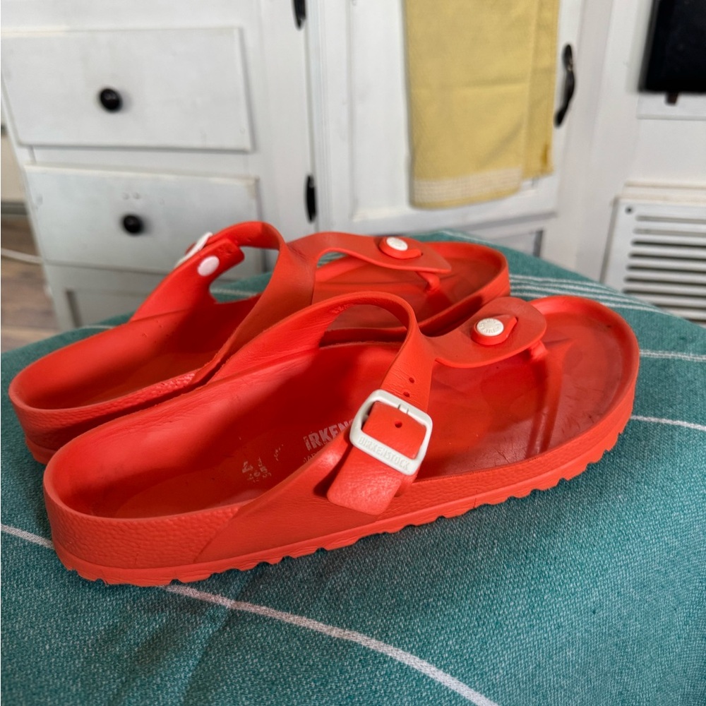 Birkenstock Women's Sandals in Bright Orange